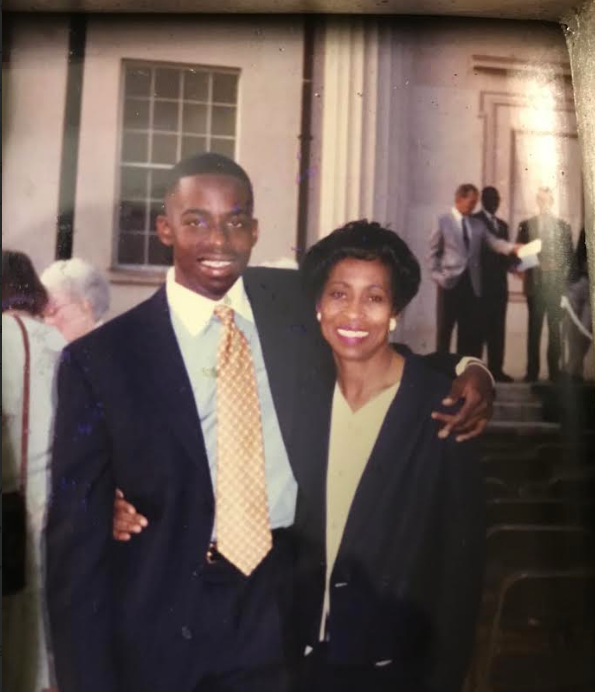 Tripoli as a young adult with his mother Patricia