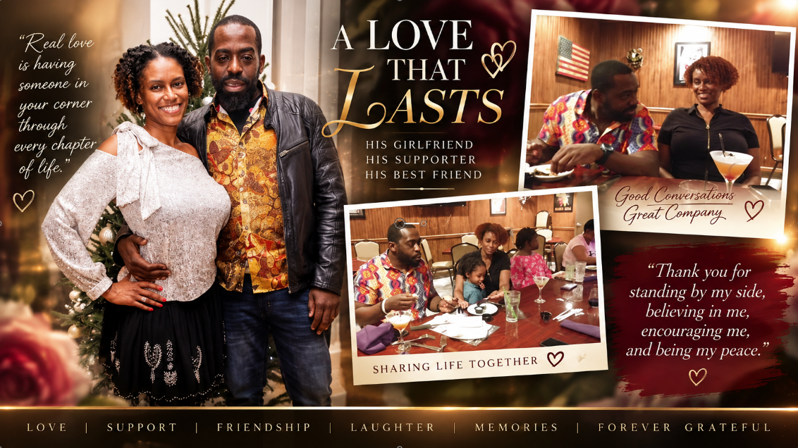 A love that lasts — Tripoli with his longtime girlfriend, partner, supporter and best friend
